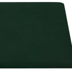 vidaXL Wandkopfteilen 12 pcs Dunkelgrün Samt