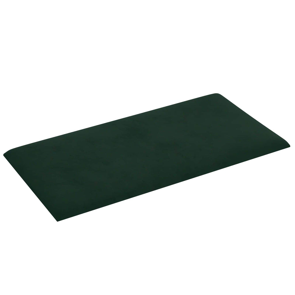 vidaXL Wandkopfteilen 12 pcs Dunkelgrün Samt