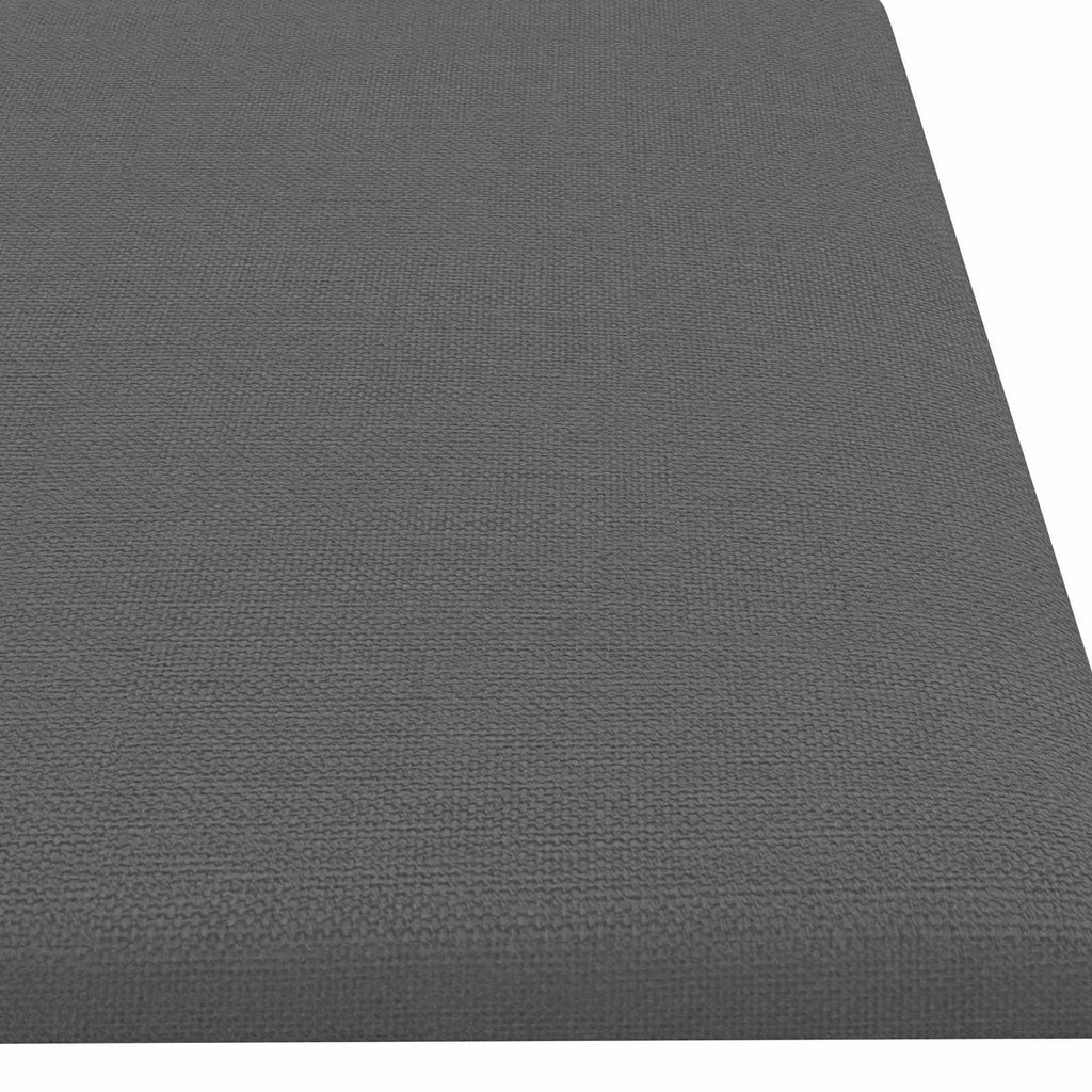 vidaXL Wandkopfteilen 12 pcs Hellgrau 60 x 15 cm Stoff