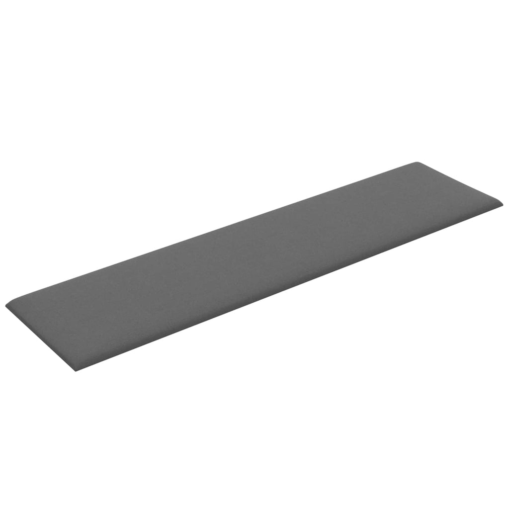 vidaXL Wandkopfteilen 12 pcs Hellgrau 60 x 15 cm Stoff