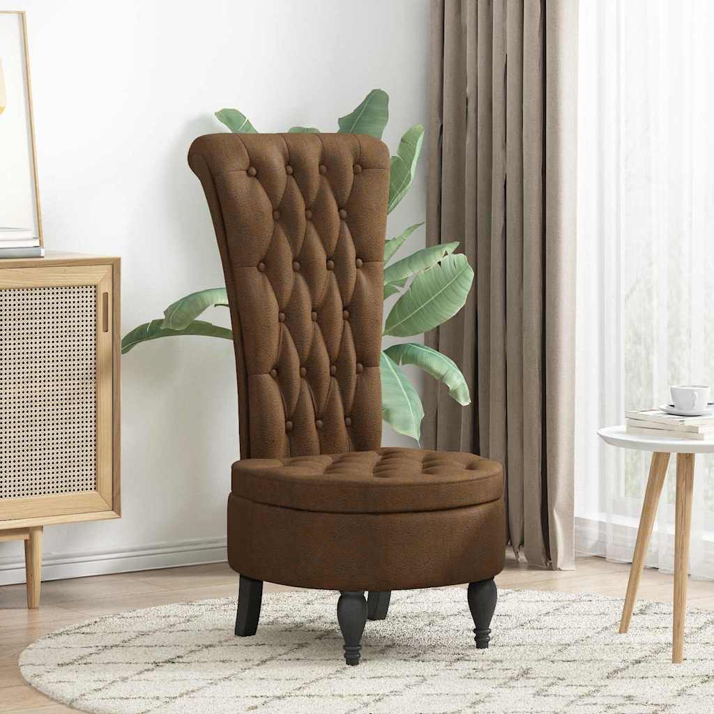 vidaXL Schlafsessel Braun 56,5 x 70 x 110 cm Kunstwildleder