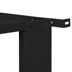 vidaXL Waschmaschinen-Podest 2 pcs Schwarz 127 x 54,5 x 32,5 cm Stahl