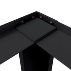 vidaXL Waschmaschinen-Podest 2 pcs Schwarz 127 x 54,5 x 32,5 cm Stahl