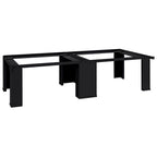 vidaXL Waschmaschinen-Podest 2 pcs Schwarz 127 x 54,5 x 32,5 cm Stahl
