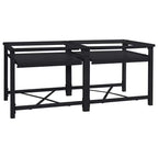 vidaXL Waschmaschinen-Podest 2 Stk. Schwarz 120 x 56 x 52 cm Stahl