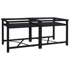 vidaXL Waschmaschinen-Podest 2 Stk. Schwarz 120 x 56 x 52 cm Stahl