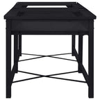 vidaXL Waschmaschinen-Podest 2 Stk. Schwarz 120 x 56 x 52 cm Stahl
