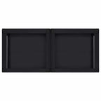 vidaXL Waschmaschinen-Podest 2 Stk. Schwarz 120 x 56 x 52 cm Stahl