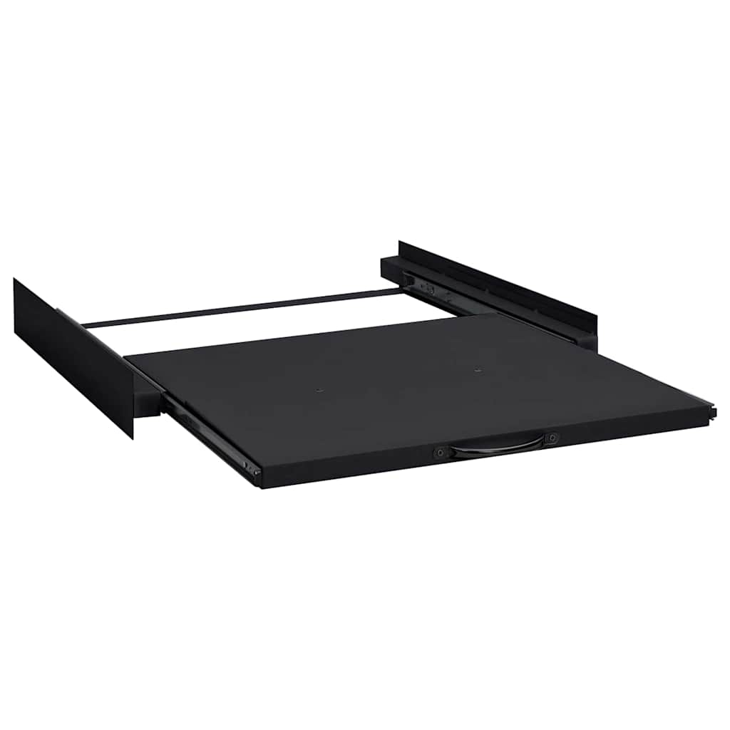 vidaXL Waschmaschinen Zwischenablage Schwarz 60 x 60 x 8 cm Stahl