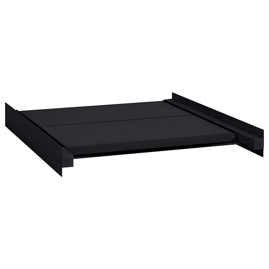 vidaXL Waschmaschinen Zwischenablage Schwarz 60 x 60 x 8 cm Stahl