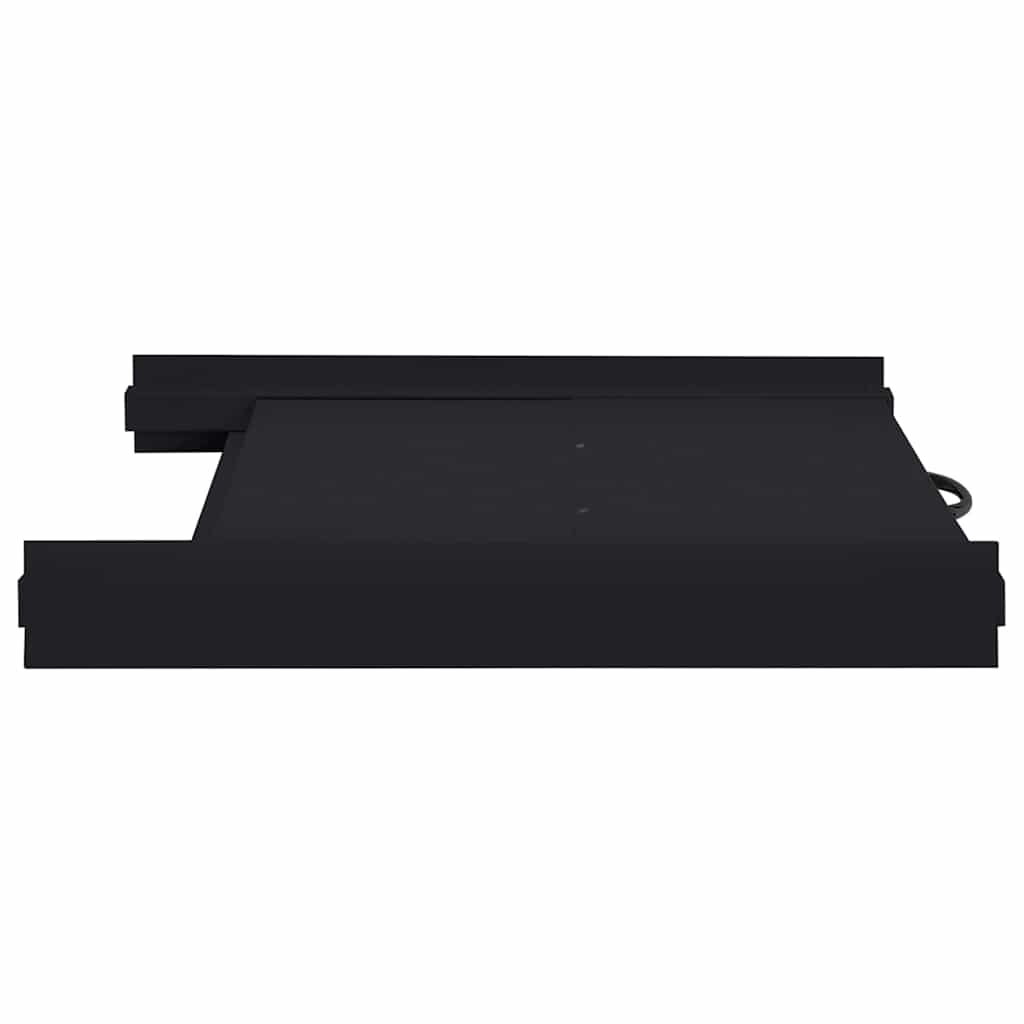 vidaXL Waschmaschinen Zwischenablage Schwarz 60 x 60 x 8 cm Stahl