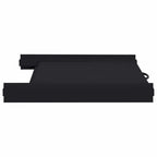 vidaXL Waschmaschinen Zwischenablage Schwarz 60 x 60 x 8 cm Stahl