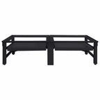 vidaXL Waschmaschinen-Podest 2 pcs Schwarz 124,5 x 61,5 x 32,5 cm