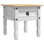 vidaXL Beistelltisch Corona Weiß 50 x 50 x 50 cm Massives Kiefernholz