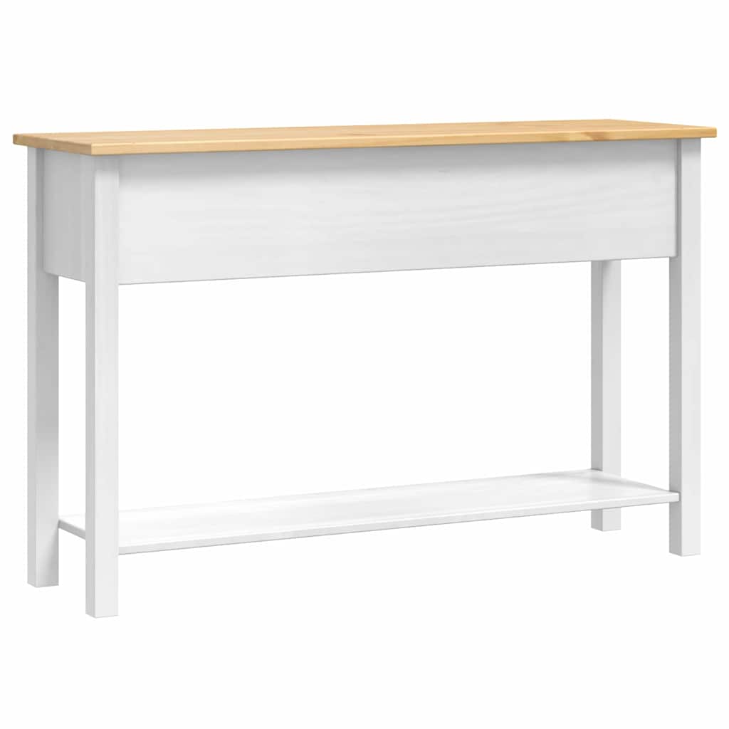 vidaXL Beistelltisch mit Schubladen Corona Weiß 114 x 34,5 x 73 cm