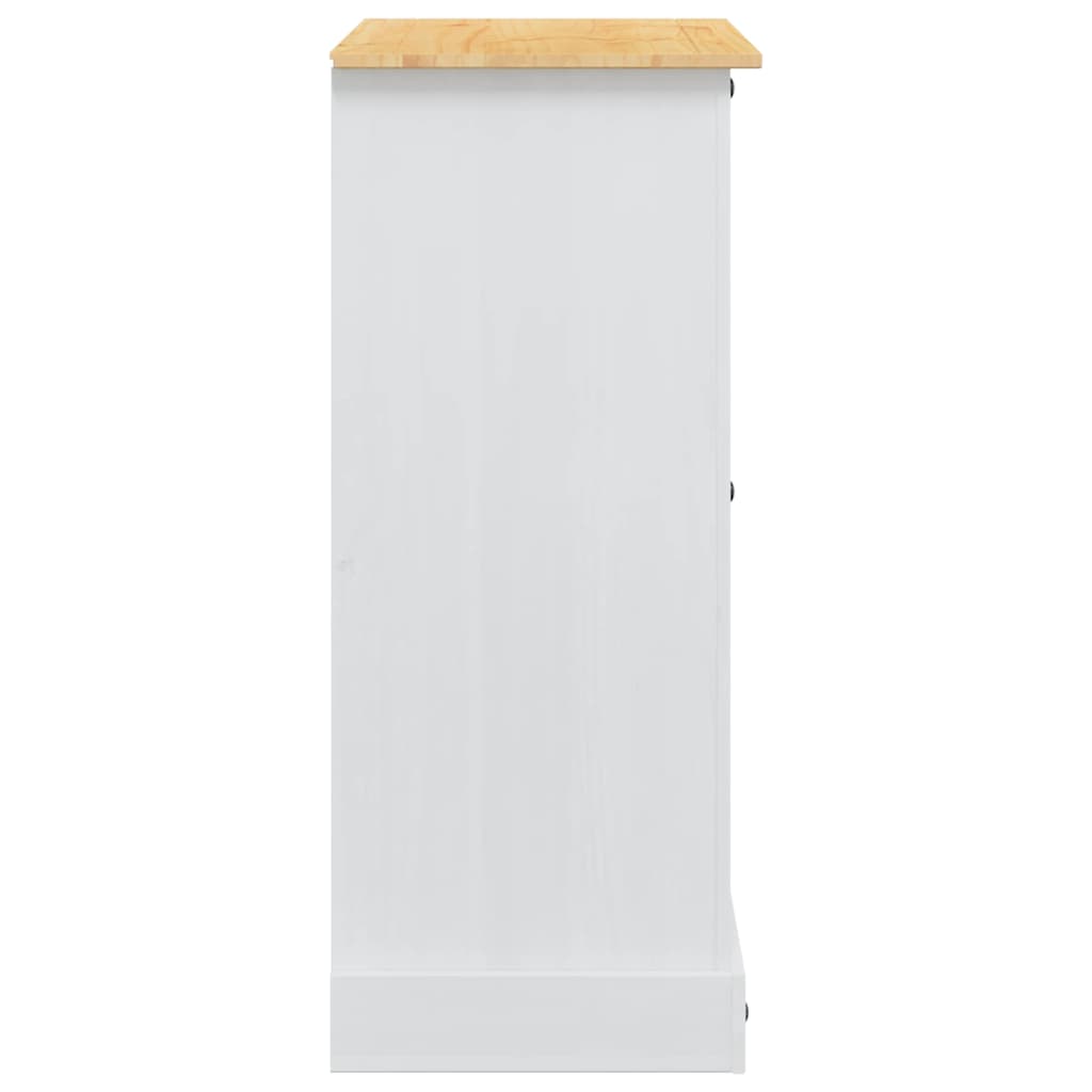 vidaXL Aufbewahrungs-Truhen mit Speicher Corona Weiß 92 x 48 x 114 cm