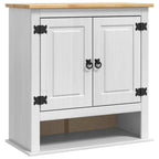 vidaXL Hängeschrank Corona Weiß 70 x 33 x 71,5 cm Massives Kiefernholz