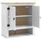 vidaXL Hängeschrank Corona Weiß 70 x 33 x 71,5 cm Massives Kiefernholz
