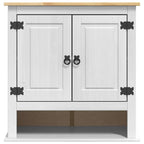 vidaXL Hängeschrank Corona Weiß 70 x 33 x 71,5 cm Massives Kiefernholz