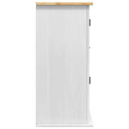 vidaXL Hängeschrank Corona Weiß 70 x 33 x 71,5 cm Massives Kiefernholz