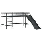 vidaXL Kinder-Etagenbett Schwarz 80 x 200 cm Metall