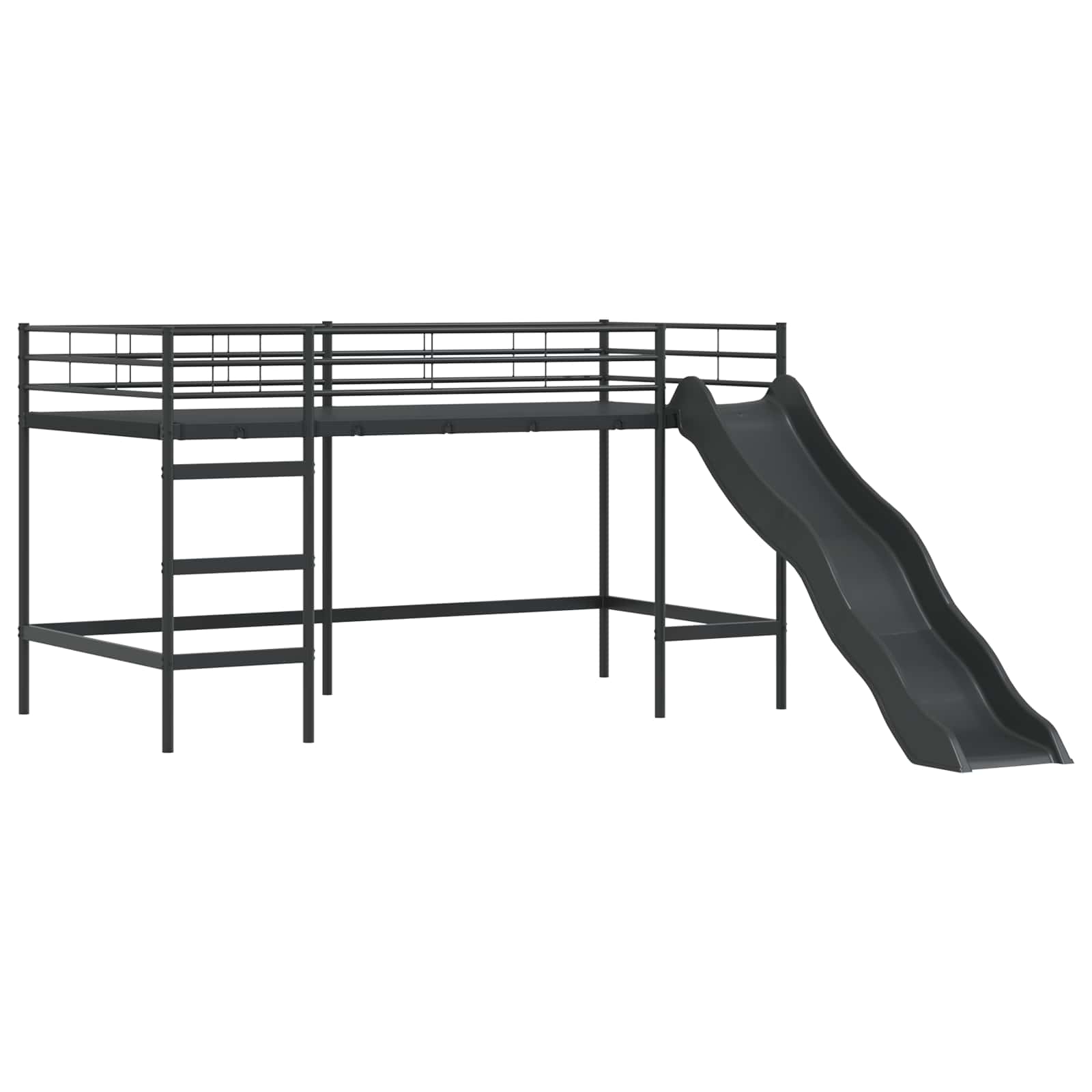 vidaXL Kinder-Etagenbett Schwarz 80 x 200 cm Metall