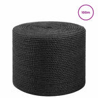 vidaXL Juteschnur 10 pcs 2 Schwarz 100% Tossa Jute