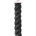 vidaXL Juteseil 14 Schwarz 100% Tossa Jute