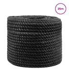 vidaXL Juteseil 14 Schwarz 100% Tossa Jute