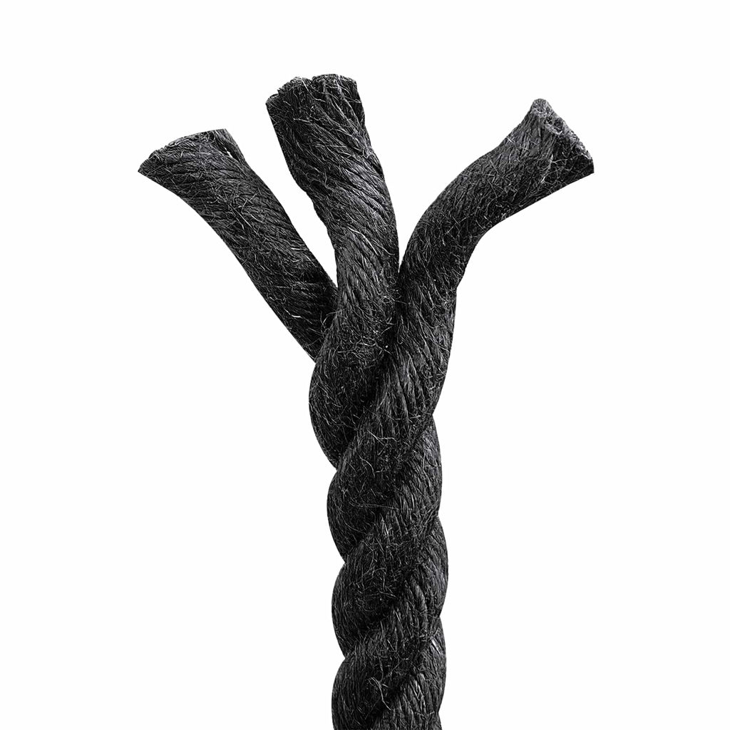 vidaXL Juteseil 16 Schwarz 100% Tossa Jute