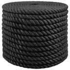 vidaXL Juteseil 16 Schwarz 100% Tossa Jute