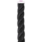 vidaXL Juteseil 16 Schwarz 100% Tossa Jute