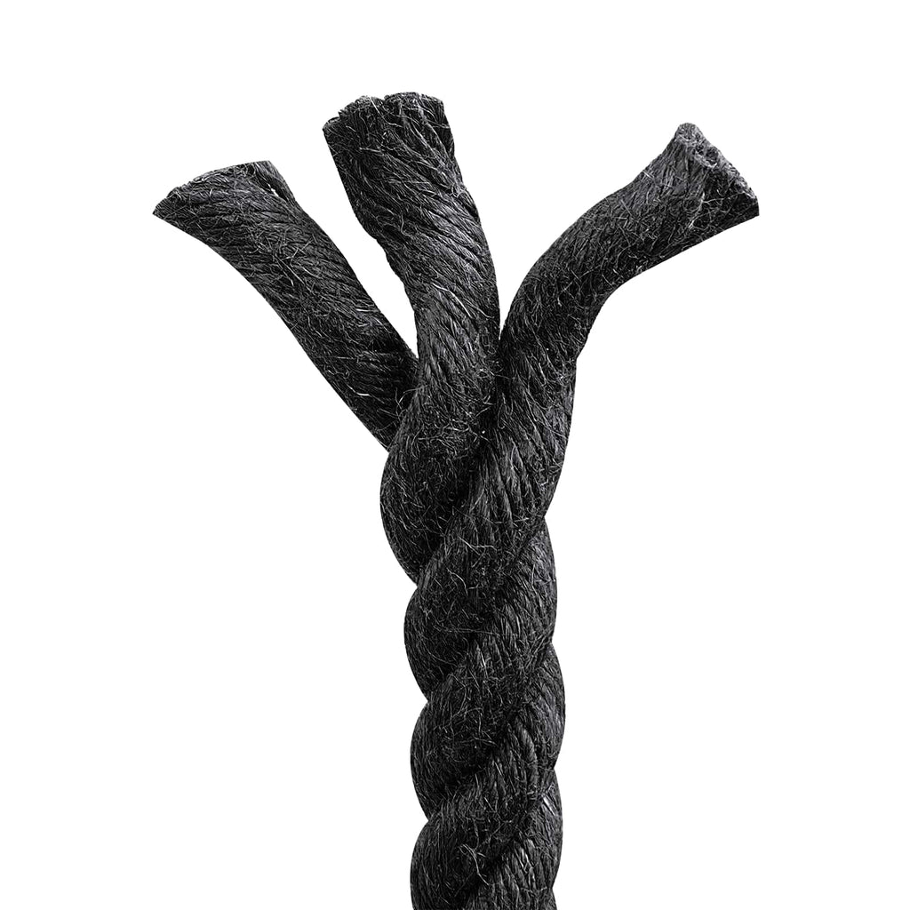 vidaXL Juteseil 20 Schwarz 100% Tossa Jute