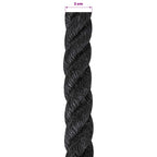 vidaXL Juteseil 20 Schwarz 100% Tossa Jute