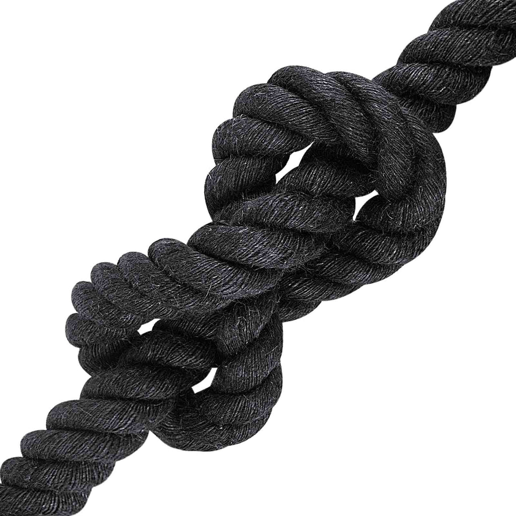 vidaXL Juteseil 30 Schwarz 100% Tossa Jute