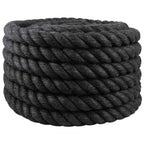 vidaXL Juteseil 30 Schwarz 100% Tossa Jute