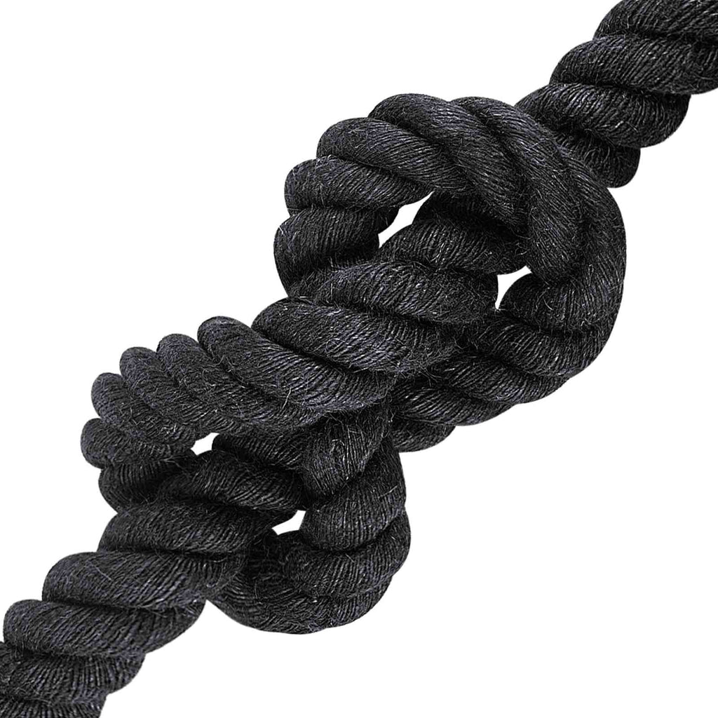 vidaXL Juteseil 36 Schwarz 100% Tossa Jute