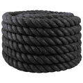 vidaXL Juteseil 36 Schwarz 100% Tossa Jute