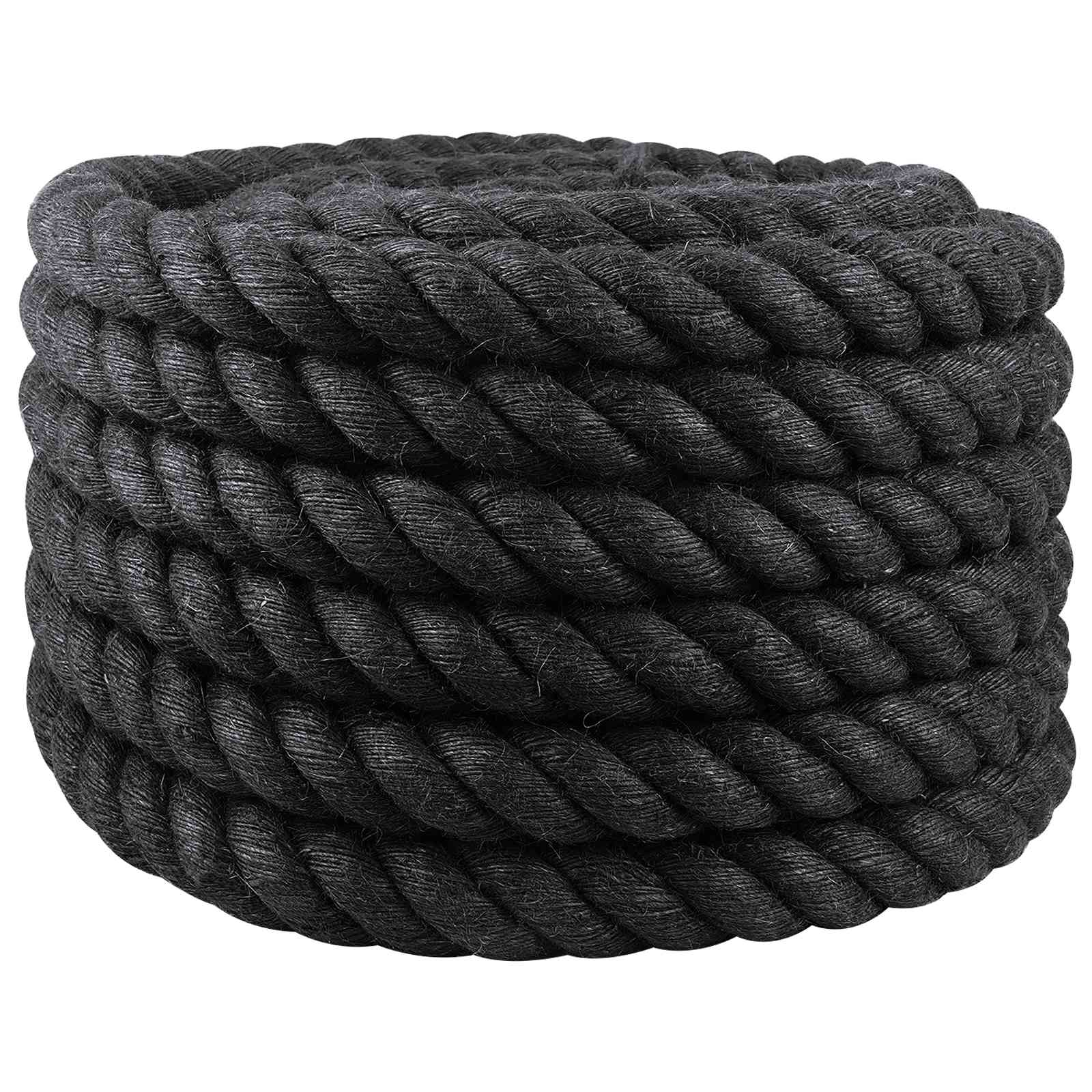 vidaXL Juteseil 40 Schwarz 100% Tossa Jute