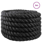 vidaXL Juteseil 40 Schwarz 100% Tossa Jute