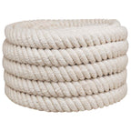 vidaXL Juteseil Weiß 100% Tossa Jute