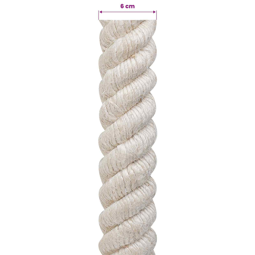vidaXL Juteseil Weiß 100% Tossa Jute