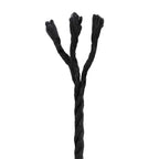 vidaXL Seil 2 pcs Schwarz Baumwolle