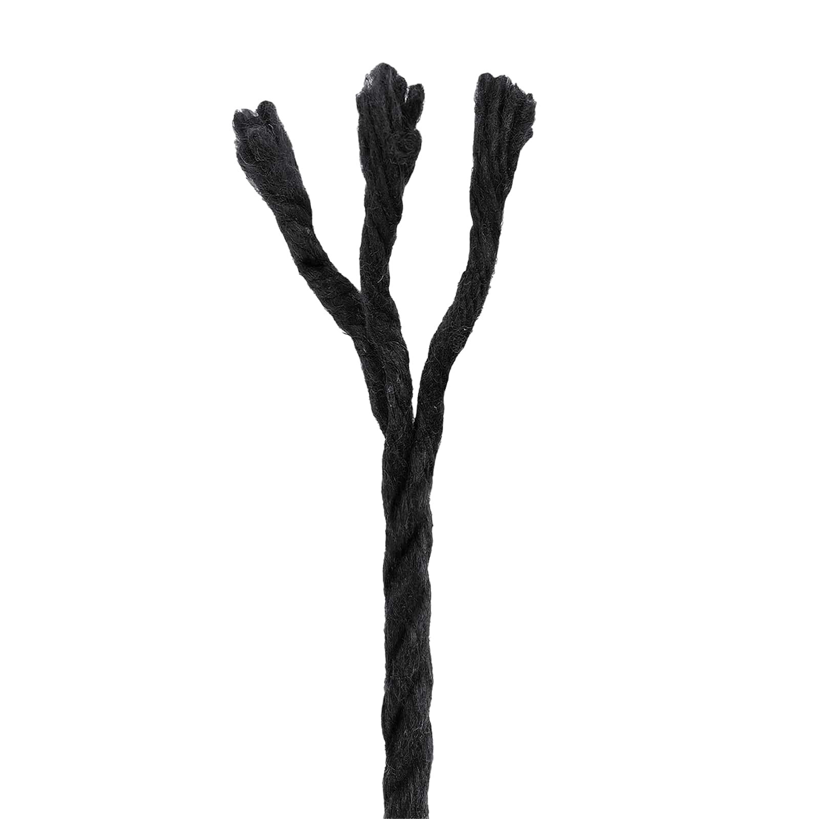 vidaXL Seil 2 pcs Schwarz Baumwolle