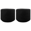 vidaXL Seil 2 pcs Schwarz Baumwolle