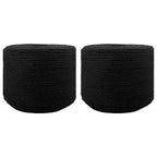 vidaXL Seil 2 pcs Schwarz Baumwolle