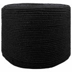 vidaXL Seil 10 pcs Schwarz Baumwolle