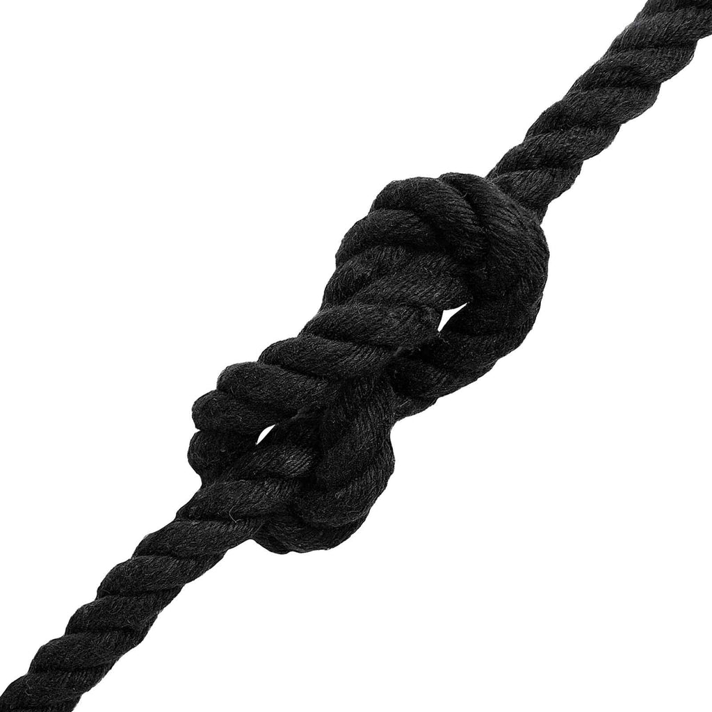 vidaXL Baumwollseil 250 m 10 Schwarz 100% Baumwolle