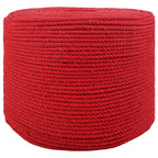 vidaXL Baumwollseil 25 m 6 Rot 100% Baumwolle