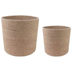 vidaXL Pflanztopfsatz 2 pcs Natur Ø 28 x 28 cm 100% Tossa-Jute